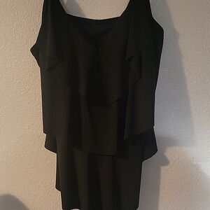 Aqua Green Black Sheath Bikini Scoop Neck